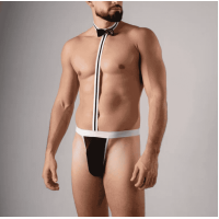 Мужские трусы стринги с бабочкой на шее Мужские трусы стринги с бабочкой на шее