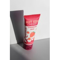 Крем-лубрикант HOT KISS «Горячий поцелуй» со вкусом клубники 50мл