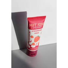 Крем-лубрикант HOT KISS «Горячий поцелуй» со вкусом клубники 50мл